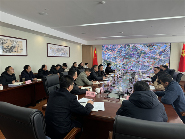 2月8日，县委主要负责同志调研富丰新城片区项目建设并召开征迁工作座谈会（县委书记汪凯，县人大常委会副主任、县委办主任江勇民 ，县政协副主席、县发改委主任张冬春，县科商工信局局长汪璟峰，县人社局局长朱晓明 ）.jpg